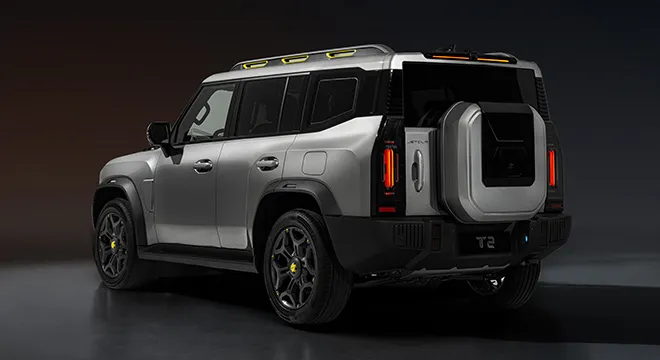Jetour T2 rear view