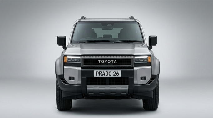 Toyota Prado front view